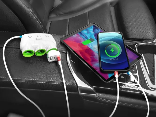 ADAPTADOR PARA CARRO 3 PORTAS 