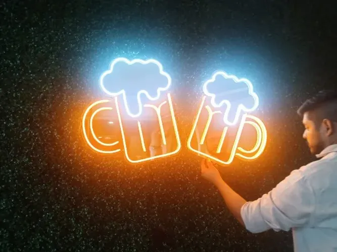 Paineis, placas letreiros decorativos para ambientes em led neon