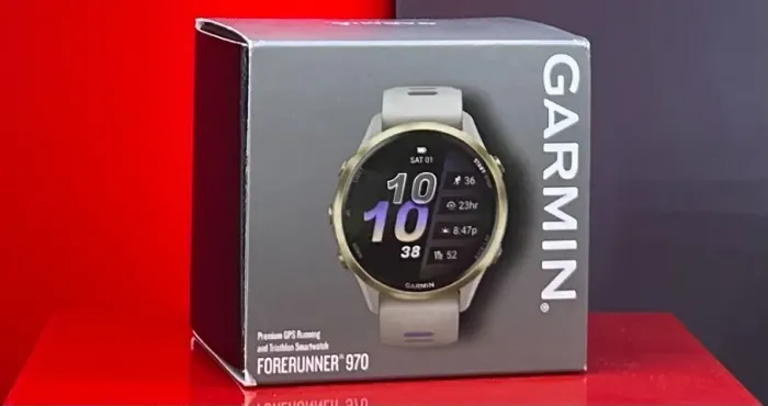 Garmin Relogio Forerunner 970 - French Gray / Indigo - 47MM - Produto Novo com Garantia