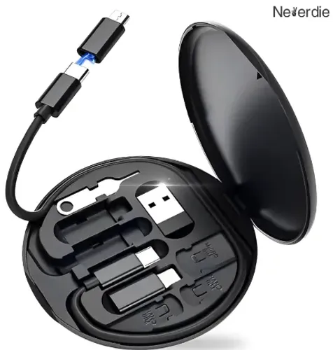 Kit Adaptador de Carregamento Rápido 60W Tipo-C  V8 Iphone para Micro USB z1320