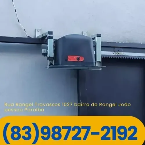 Motor para Portão GAREN 7 seg, INSTALADO COM BASE INCLUSO EM CIMA DO PORTÃO!!!