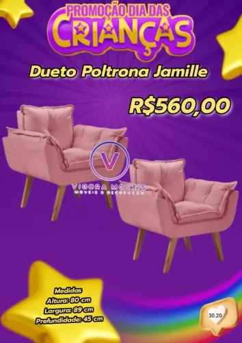 Dueto Poltrona Jamille