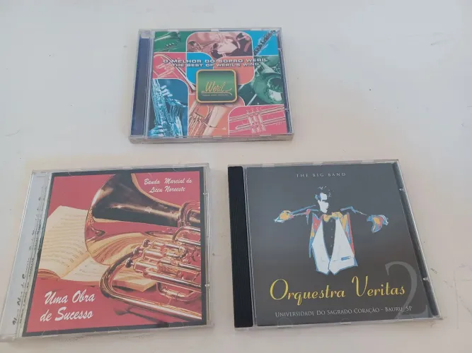 3 CDs de orquestra e Bandas Musicais originais por 20 reais particular.