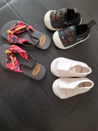 Kit 3 sapatinho para bebê 
