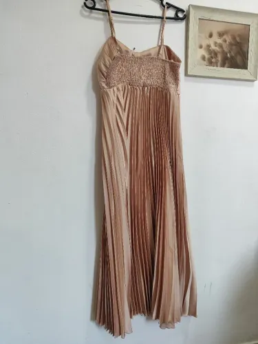 Vestido plissado fluido - novo ( ideal p/ gestantes)