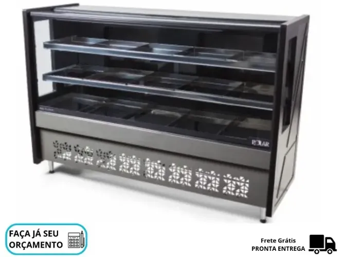 Balcão de Açougue Avícola 1,75M Preto 220v Polar