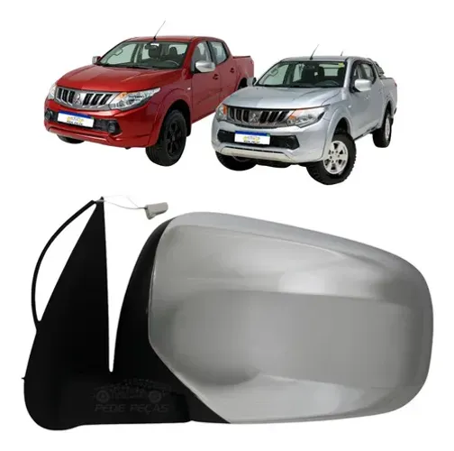 Retrovisor Elétrico Le Triton 2016 A 2022 S/pisca Cromado Esquerdo