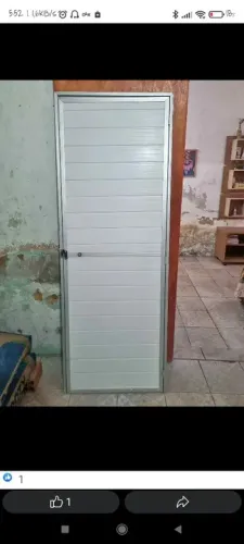 Porta de Alumínio e pvc Branca - Nova