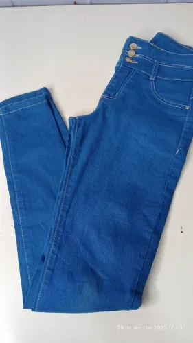 Calça Jeans Azul Feminina Tam: 38