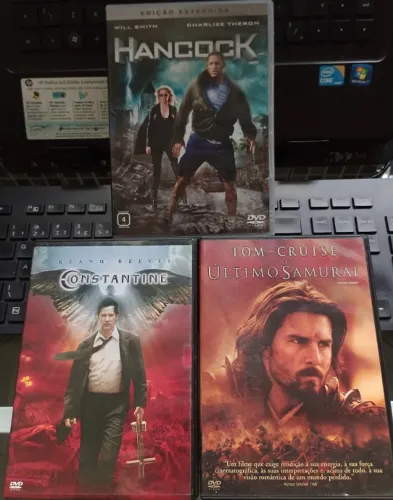Combo 3 x DVDs Constantine, Hancock e O Último Samurai Originais