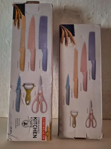 Conjunto de Facas de Cozinha Corrugado 6 Peças
