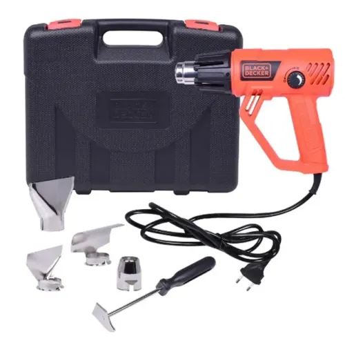 KIT SOPRADOR TÉRMICO 220V 1800W COM 2 TEMPERATURAS BLACK & DECKER HG2000K