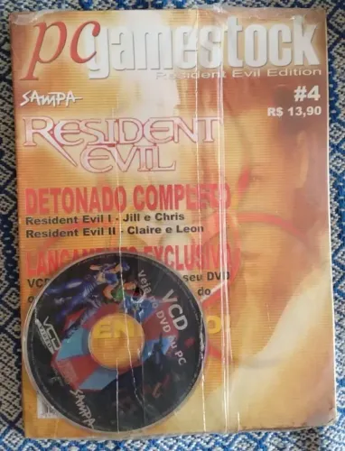 Revista PC Gamestock Nº 4 Detonado Resident Evil 1 E 2 + CD