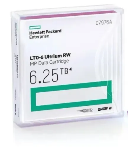 Cartucho de fita LTO-6 Ultrium RW 6.25TB HP