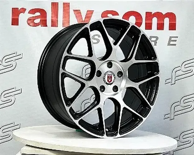 Jogo de Roda Hre Preto Diamantada 5x112 - 18x8,0 Offset 40 (Nv)