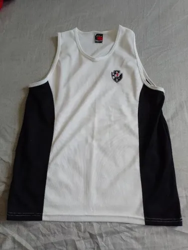 Regata oficial reliquia do Vasco da Gama Branca com Detalhes Pretos