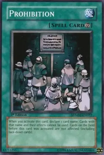 Yugioh!!! Prohibition SDMM-EN022 Common