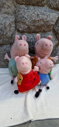 Pelúcias Peppa Pig familia peppa papai mamãe peppa e george