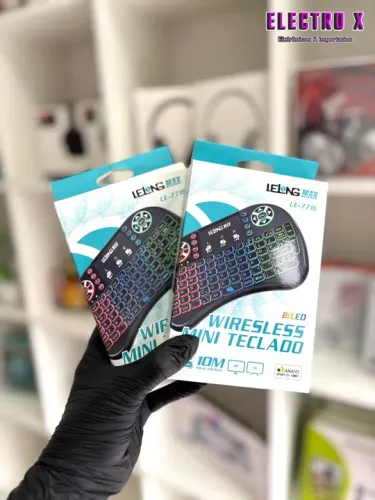 Mini Teclado Controle S/ Fio Touch Led Smarttv Tablet Pc