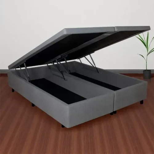 Cama Box Baú Queen Super Resistente e Espaçoso Frete Grátis 
