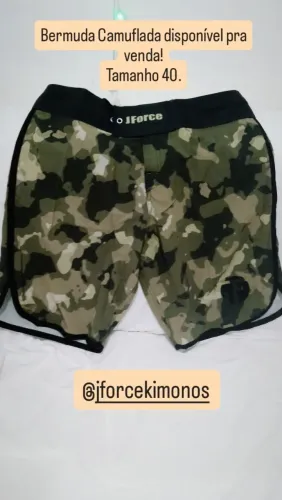 Jiu jitsu Bermuda de treino camuflada 