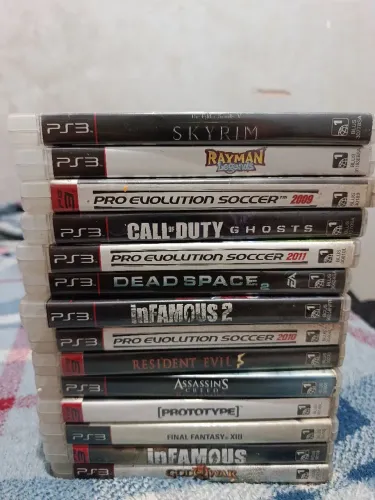 Jogos Originais PS3 - God of War, Skyrim, Dead Space, inFAMOUS e mais