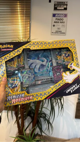 Pokémon Realeza Absoluta Coleção Especial Unown V e Lugia V Lacrada Original