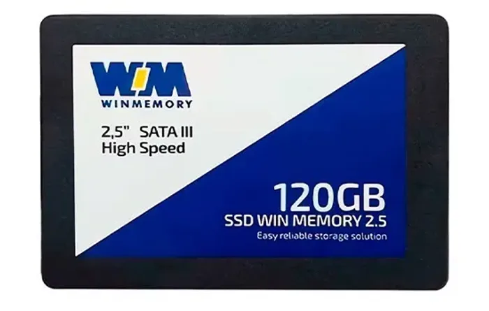 SSD Winmemory, 120GB, SATA III, Leitura 520MB/s e Gravação 420MB/s, HSSSDC100/C120G