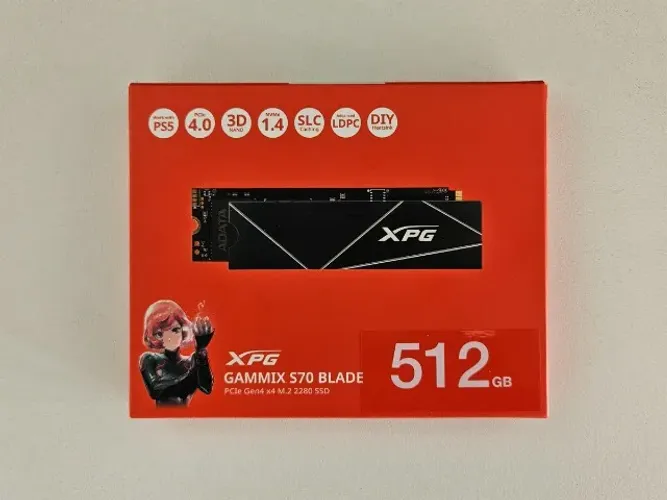 SSD novo lacrado Adata XPG Gammix S70 Blade 512 GB M.2 NVMe PCIe Gen4