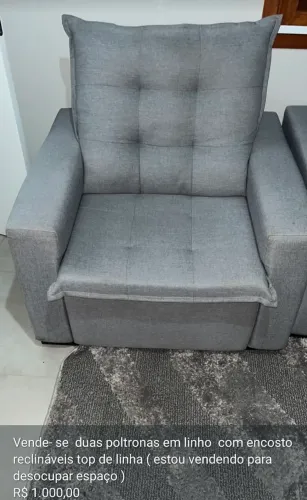 Ótimas poltronas,pouco uso,ótimo preço para desocupar espaço valor de R$ 1.000,00 as duas.
