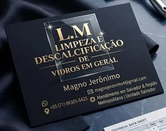 Limpeza e descalcificação de vidros 