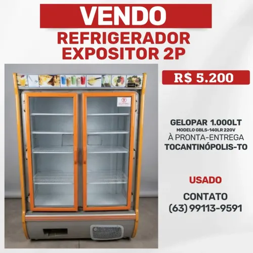 Refrigerador Expositor 2 Portas 1.000L