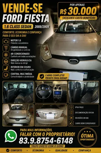 Ford Fiesta 1.0 8V Flex/class 1.0 8V Flex 5P 2022