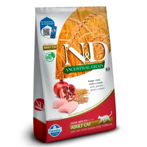 Ração para Gatos adultos ND Ancestral Grain 7,5kg
