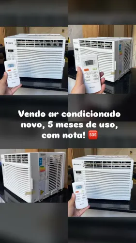Vendo ar-condicionado novo! Pouco tempo de uso, perfeito estado. 