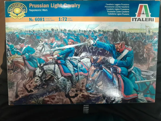 Plastimodelismo guerras Napoleônicas cavalaria da Prússia