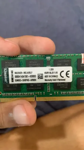 Kit Memória RAM Notebook 12GB DDR3L 1600MHz - 4GB + 8GB