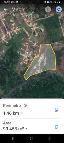 PANAQUATIRA: Área de 7.7 ha a venda ideal pra viveiro de peixe e camarão - Ilha de São Luí