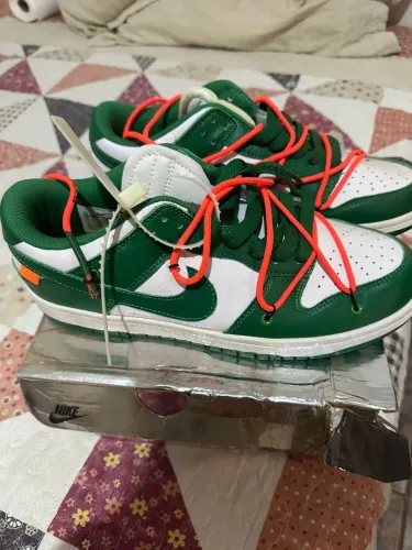 Off-White x Nike Dunk Pine Green nunca usado , sem caixa 