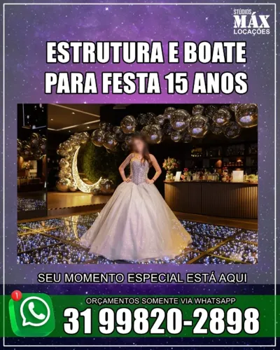 Aluguel e locação de estrutura de boate completa para festas de 15 anos