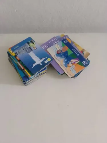 Cartões de telefones coleção