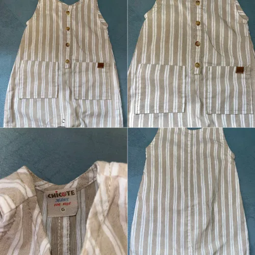 Macacao infantil listrado Chicote tamanho G