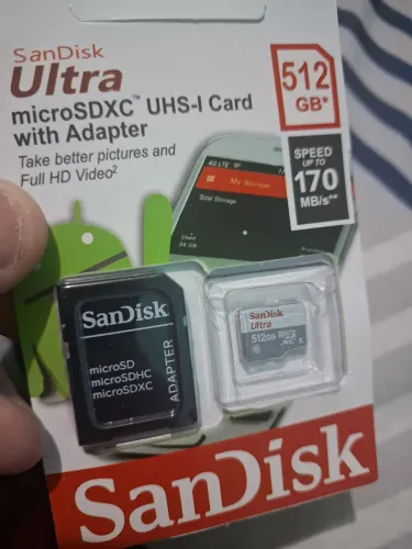 Cartão de Memória san disk ultra de 512 gb 