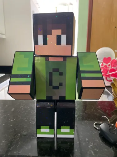 Boneco usado em ótimo estado Minecraft cadres 25cm 