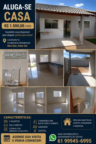 Casa padrão em Formosa Goiás