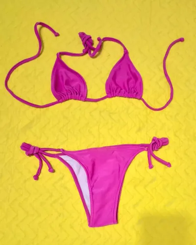 Biquíni Rosa lacinho tamanho G