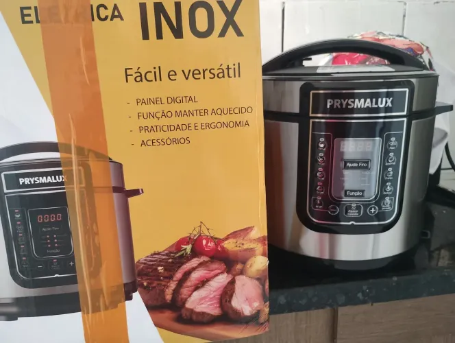 Panela de pressão elétrica 6 litros NOVA