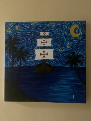 Pintura em tela (A última noite estrelada)