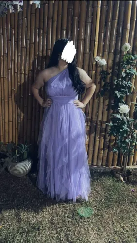 Vestido de festa lavanda