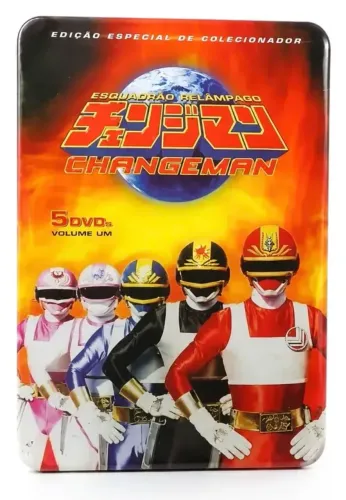 Dvd Esquadrão Relâmpago Changeman 5 dvd LACRADO